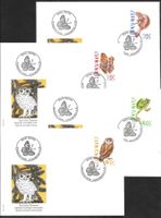 4 FDC 876-879 Serie Einzelmarken ET 7.3.1995