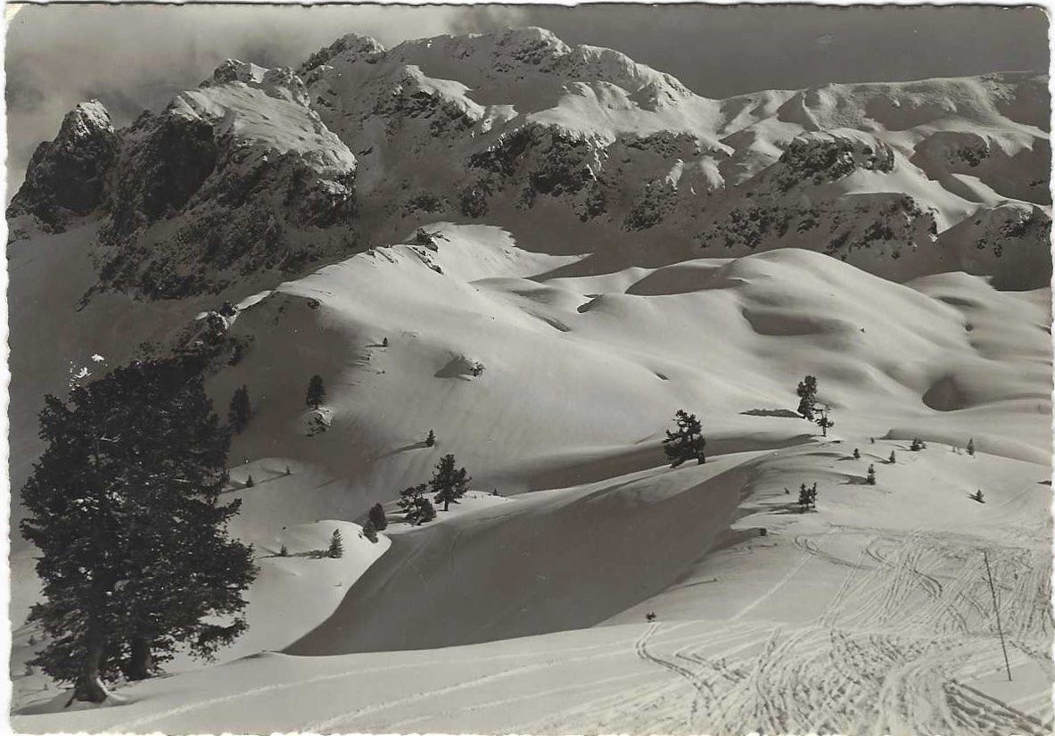 Cartoline postali: Ausblick auf Casanna 1941 GF – Usato da Brenles venduto da hello1063