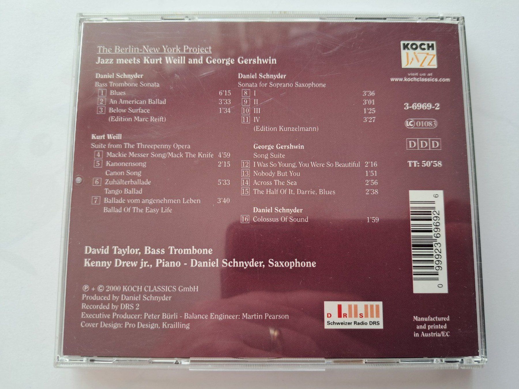CDs: Cd Kurt Weill - Jazz meets Weill und Gershwin  – Gebraucht aus Pully von bro_n52j 1