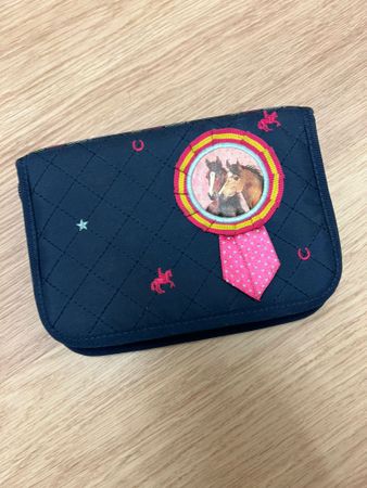 Mäppli/Etui mit Pferde Motiv für Schule