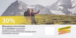 Online Bon Eigergletscher 30% Rabatt auf bis zu 4 Tickets