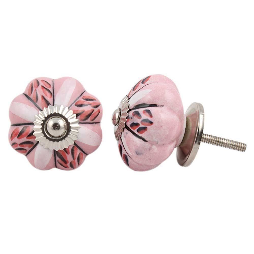 Maniglie per cassetti & Pomelli per mobili: Möbelknopf rosa/pink/schwarz – Nuovo e nell'imballaggio originale da Schwerzenbach venduto da Alperose03