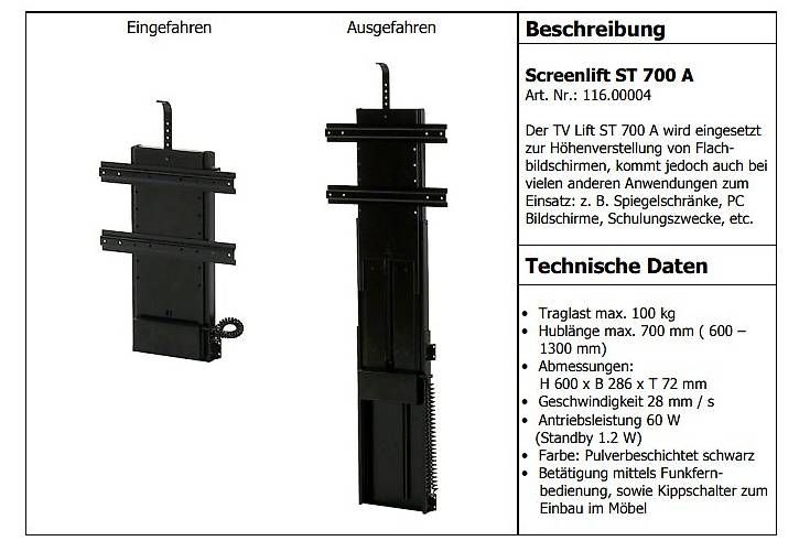Sonstige Dekorationen & Accessoires: Screenlift – Neu (gemäss Beschreibung) aus Boniswil von Ubabo 3