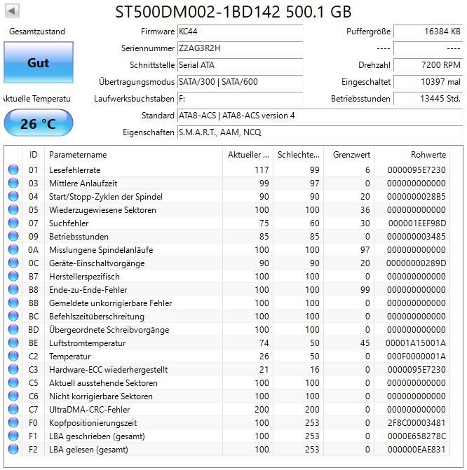 Hitachi Dischi rigidi: Hitachi 500GB 3.5" SATA (40) – Nuovo (secondo la descrizione) da Langwiesen venduto da Restposten-24 3