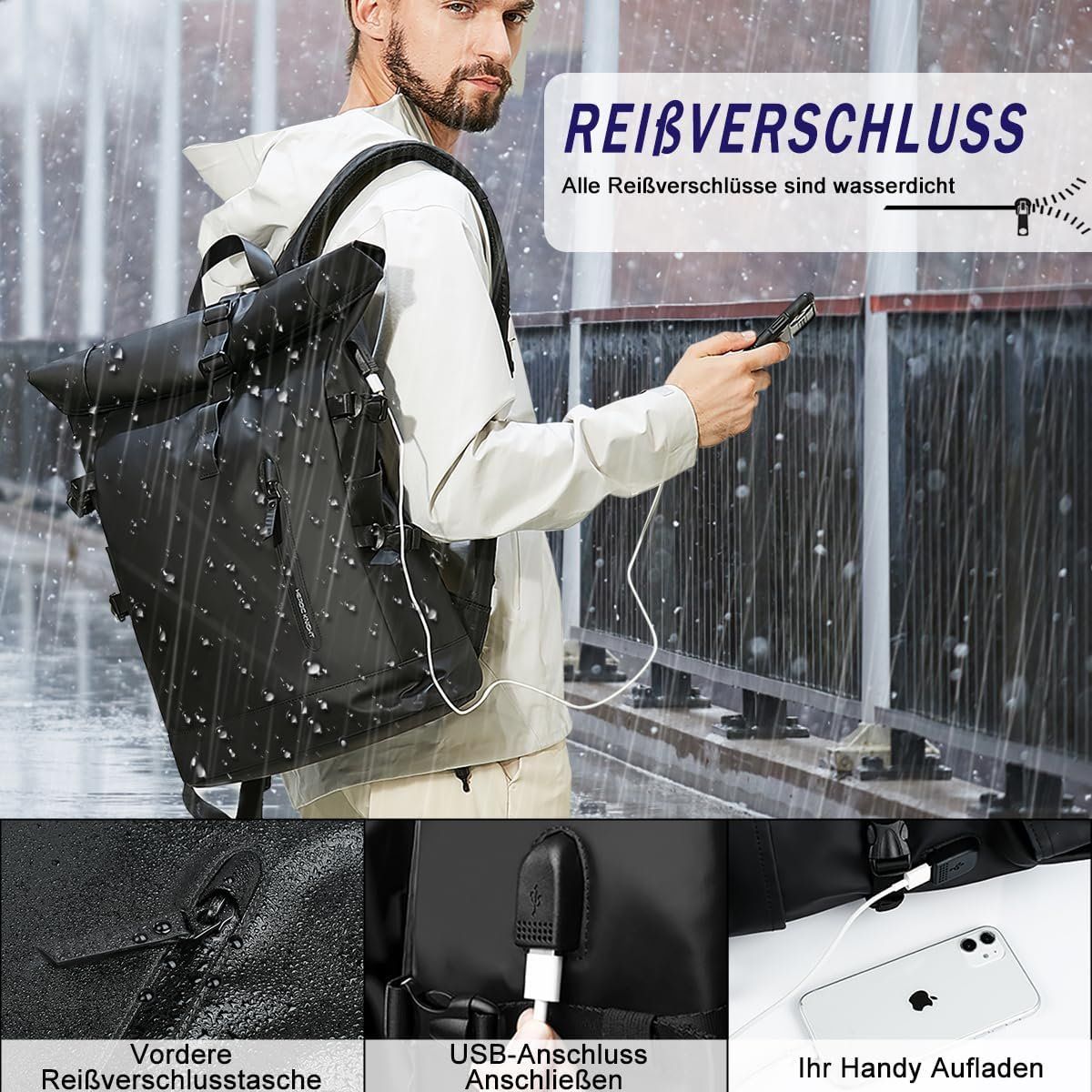 Zaini: Rolltop Extendo Rucksack – Nuovo e nell'imballaggio originale da Geneve venduto da Titi2008 6