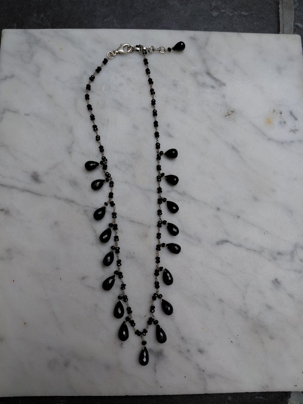 Catenine: collier en spinelle noire – Nuovo (secondo la descrizione) da Boussens venduto da mgerma54 1