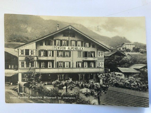 Ansichtskarten: Wilderswil, von 1927 – Gebraucht aus Niederscherli von Lucia16