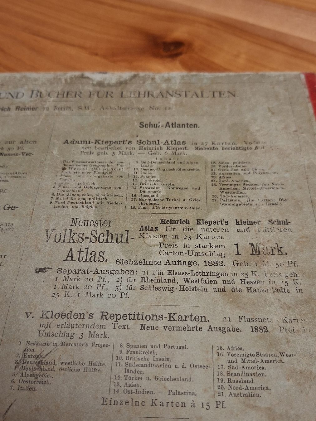 Cartine & Atlanti: Historischer Schul-Atlas 1882 – Usato da Ganterschwil venduto da HeidiuPeter 9