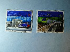 2006 Bahnjubiläen Brig Vollstempel Ersttag 1188-1189