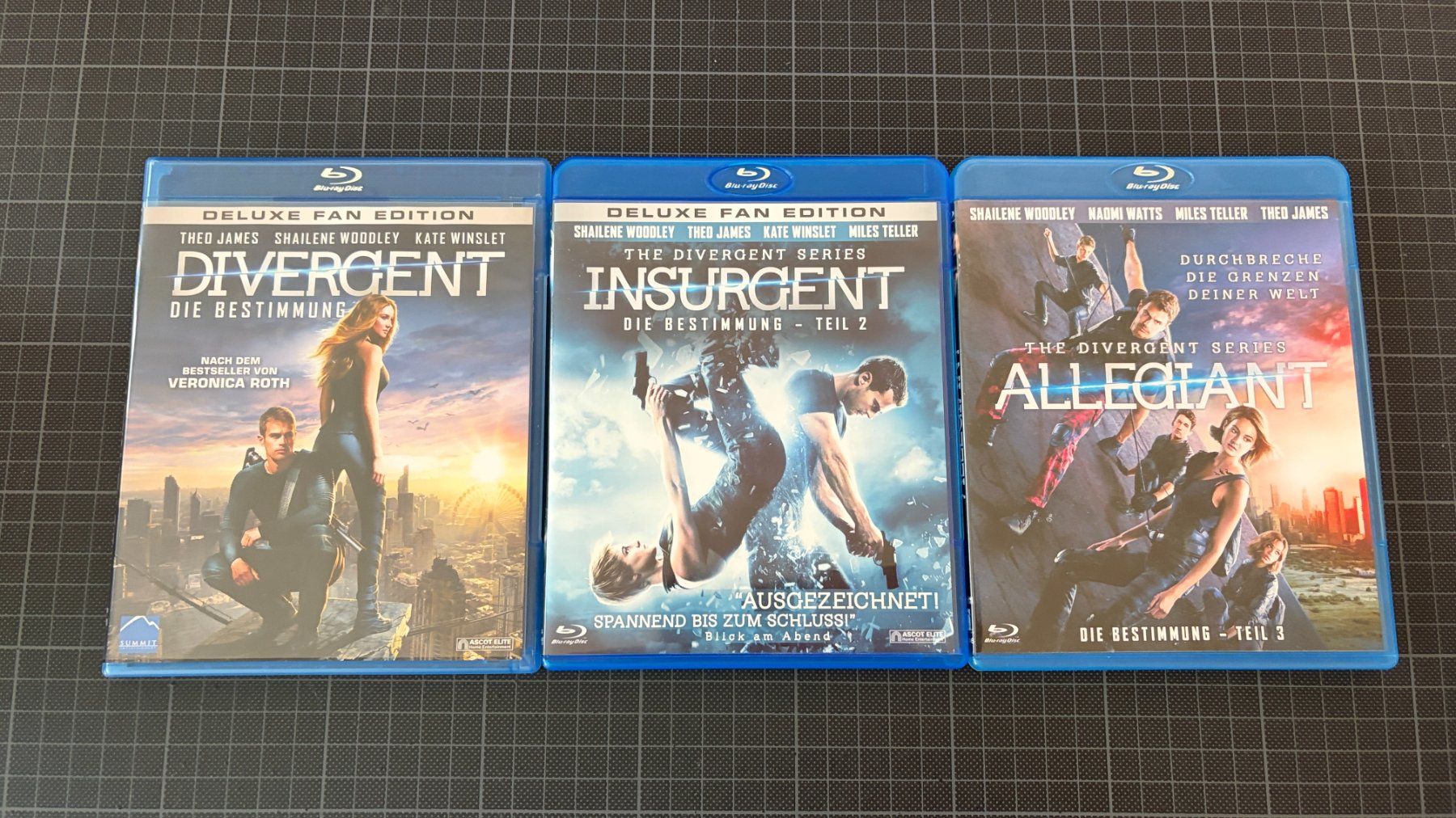 Tutti i DVDs: Divergent Trilogie auf Bluray – Usato da Zürich venduto da Woodstock1