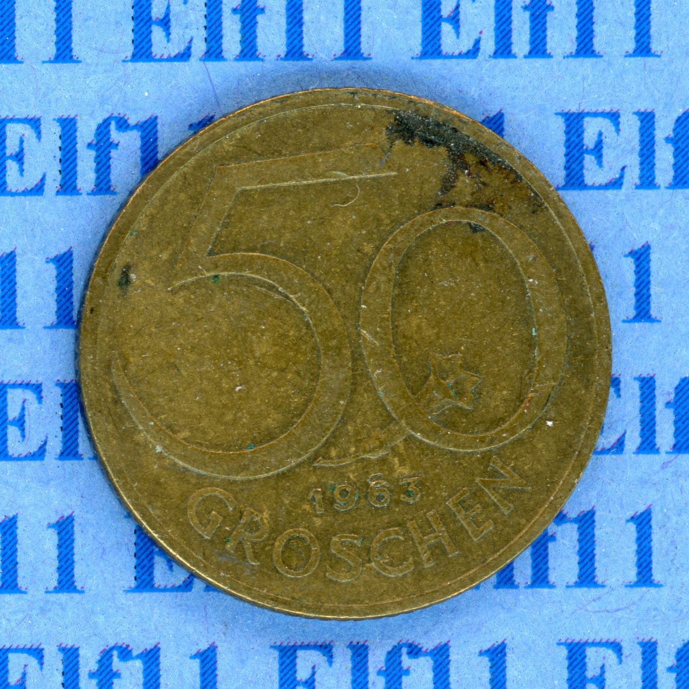 Tutti le monete: ATS___0.50 1963 ss 50 Groschen – Usato da Widnau venduto da Elf11