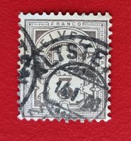 WERTZIFFER 81 WZ BR KREUZ VOLLSTEMPEL ZÜRICH ALTSTETTEN 1908