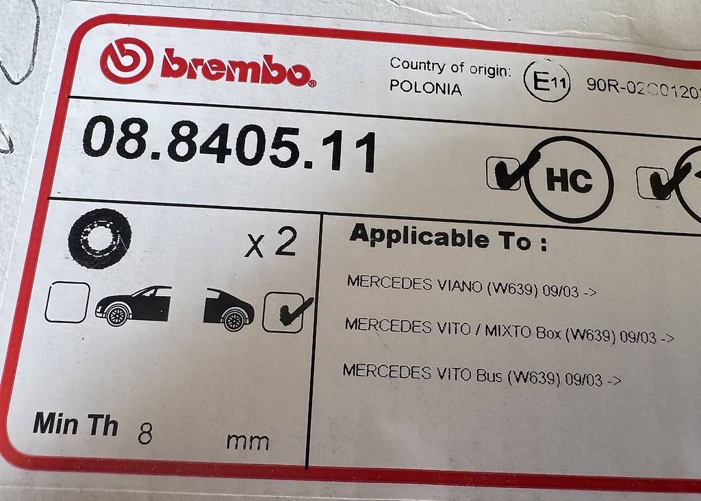 Alle Autoersatzteile: Disques frein Viano/Vito W639 – Gebraucht aus Vionnaz von ric_9nvy 2