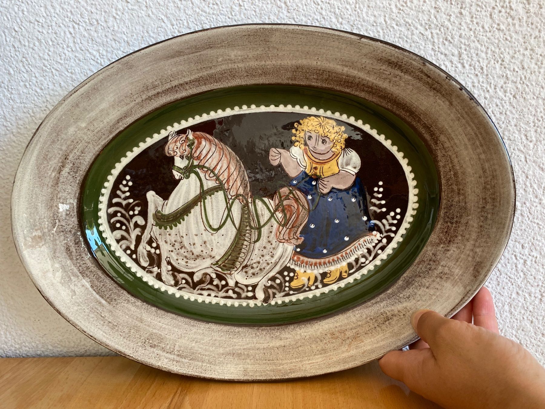Servierplatten: Wunderschöne Keramik Platte Kohler 1980 – Gebraucht aus Schwarzenburg von Michellu 7