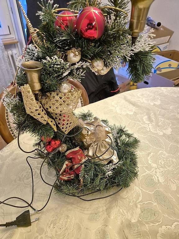 Portacandele: Adventsgesteck mit Kerzenständer – Usato da Heerbrugg venduto da v_s_88zb 2