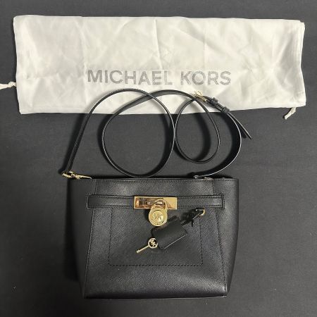 MICHAEL KORS Hamilton Bag - Black Saffiano Leder / Cuir