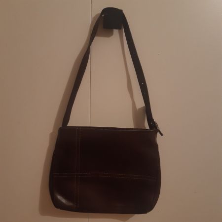 Braune Handtasche, Schultertasche, Herbst-Look, Top Zustand
