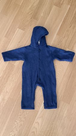 Baby-Overall mit Kapuze blau Grösse 62/68 - guter Zustand