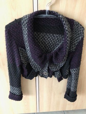 Ensemble robe tricot chassuble + boléro assorti