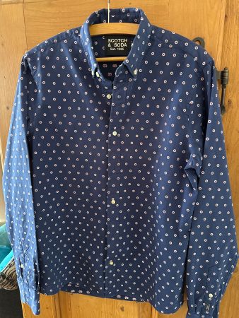 Scotch & Soda Hemd Herren Gr. S blau