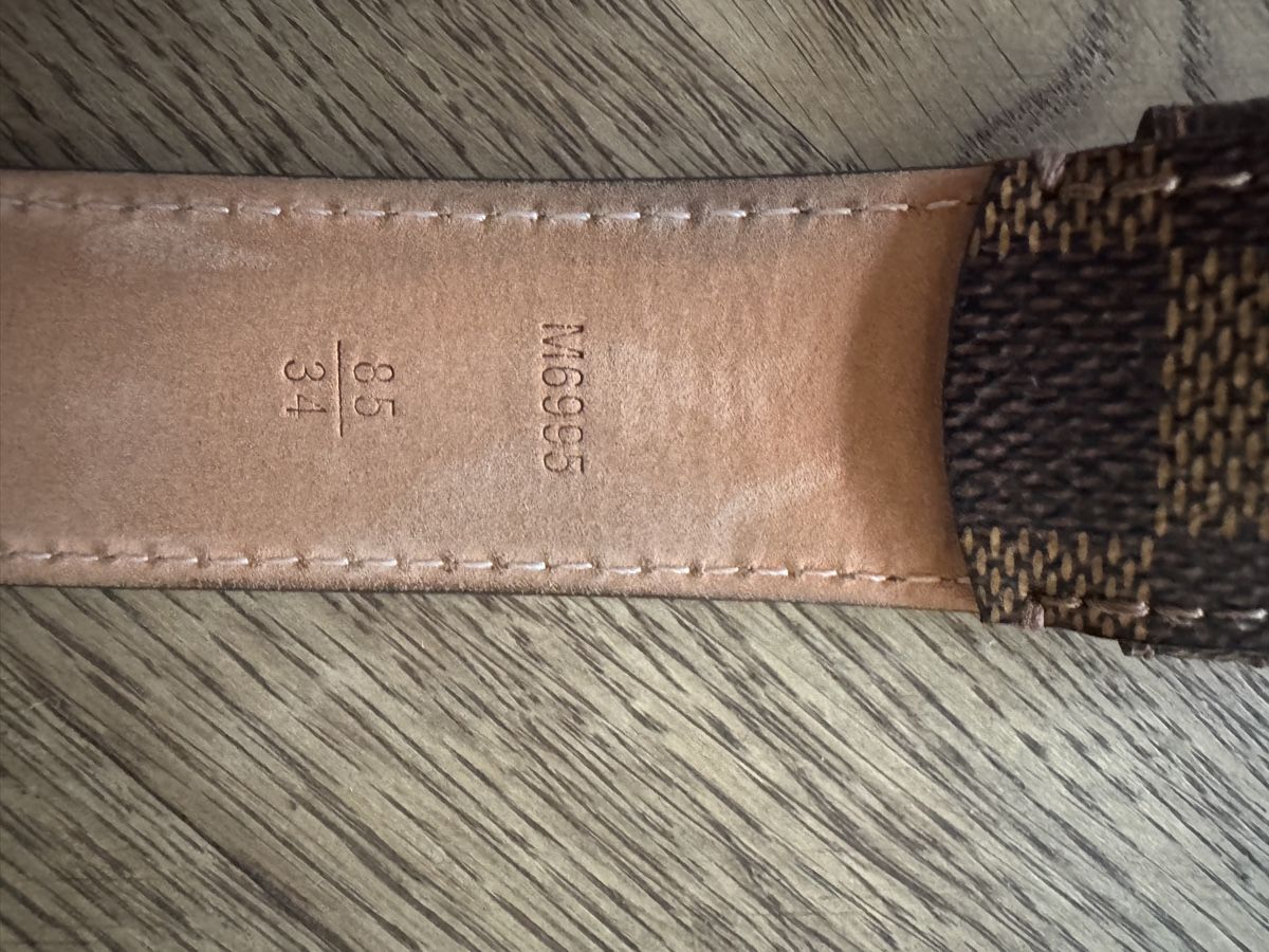 Louis Vuitton Cinture: Louis Vuitton Gürtel damier – Usato da Zürich venduto da SimoneK01 5
