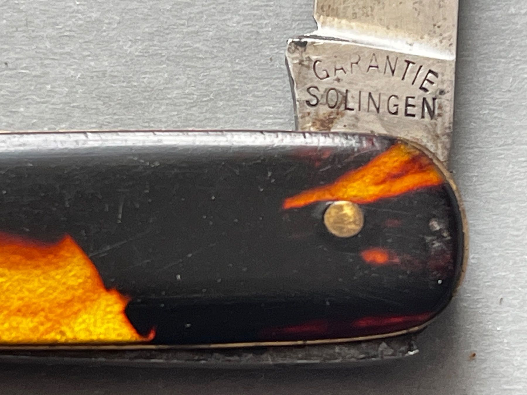 Taschenmesser: Altes Sackmesser Solingen 85 mm Schildpatt – Gebraucht aus Zürich von FV.vintage 2