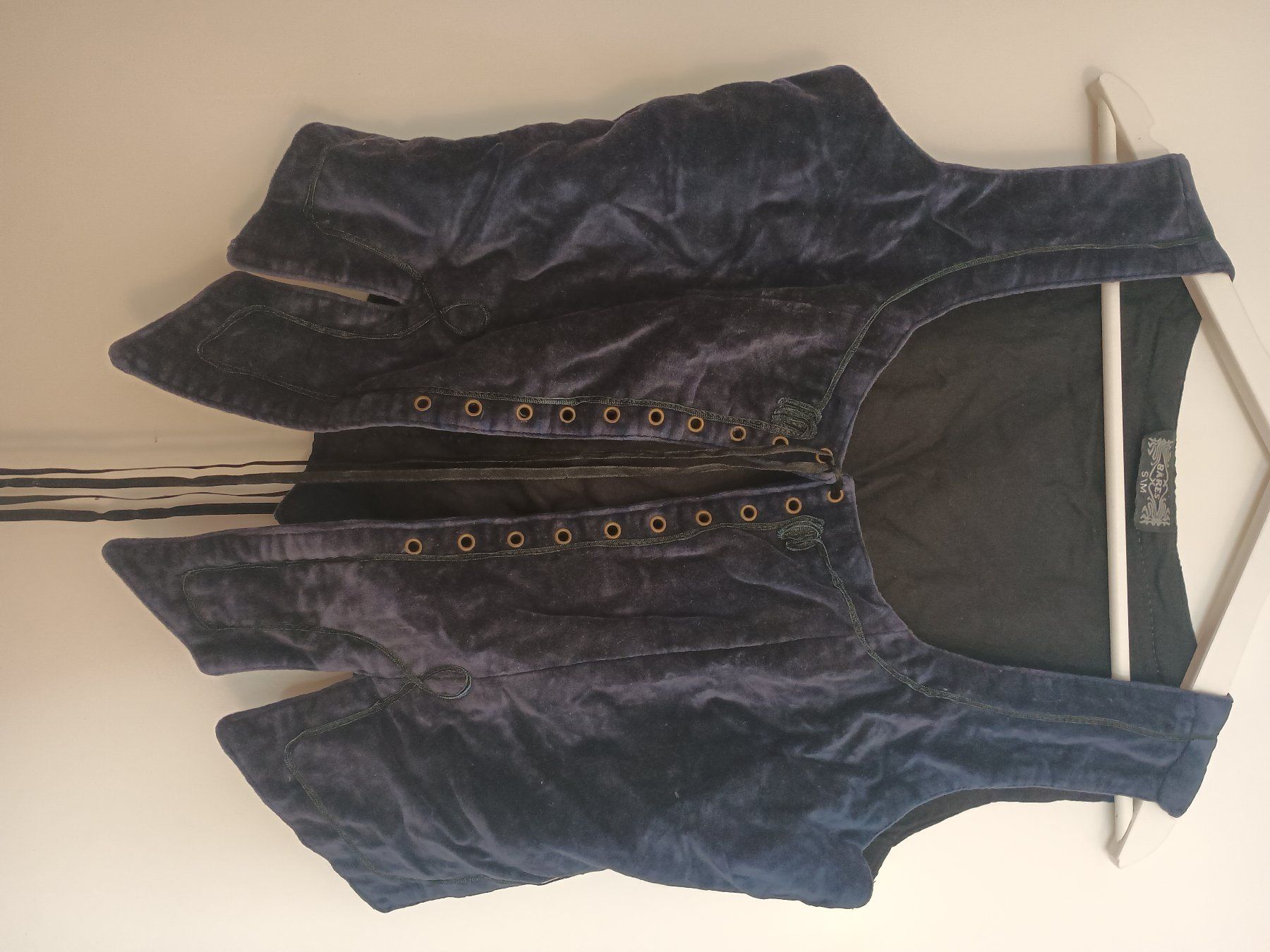 Gilet & Giacche senza maniche: Blaues Gilet mit Schnürung – Usato da Zürich venduto da Melianea 5