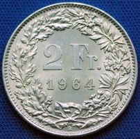 Silberner 2.- Jg. 1964 in schönem Zustand