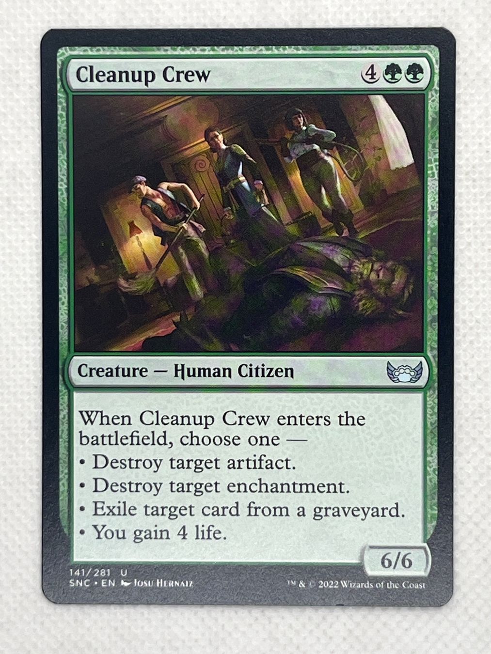 Magic The Gathering Sammelbilder & Trading cards: Original Magic the Gathering Karte: Cleanup Crew – Gebraucht aus Hinterkappelen von Kim1992