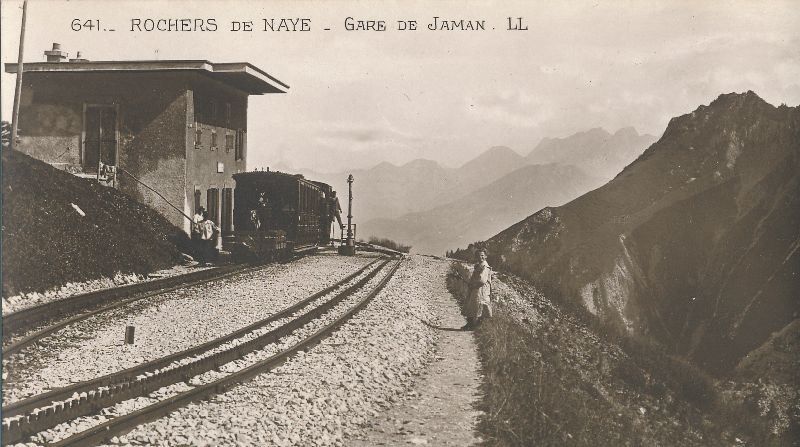 Cartoline postali: Rochers de Naye - Gare de Jaman + c1910 – Usato da Emmenbrücke venduto da teestube