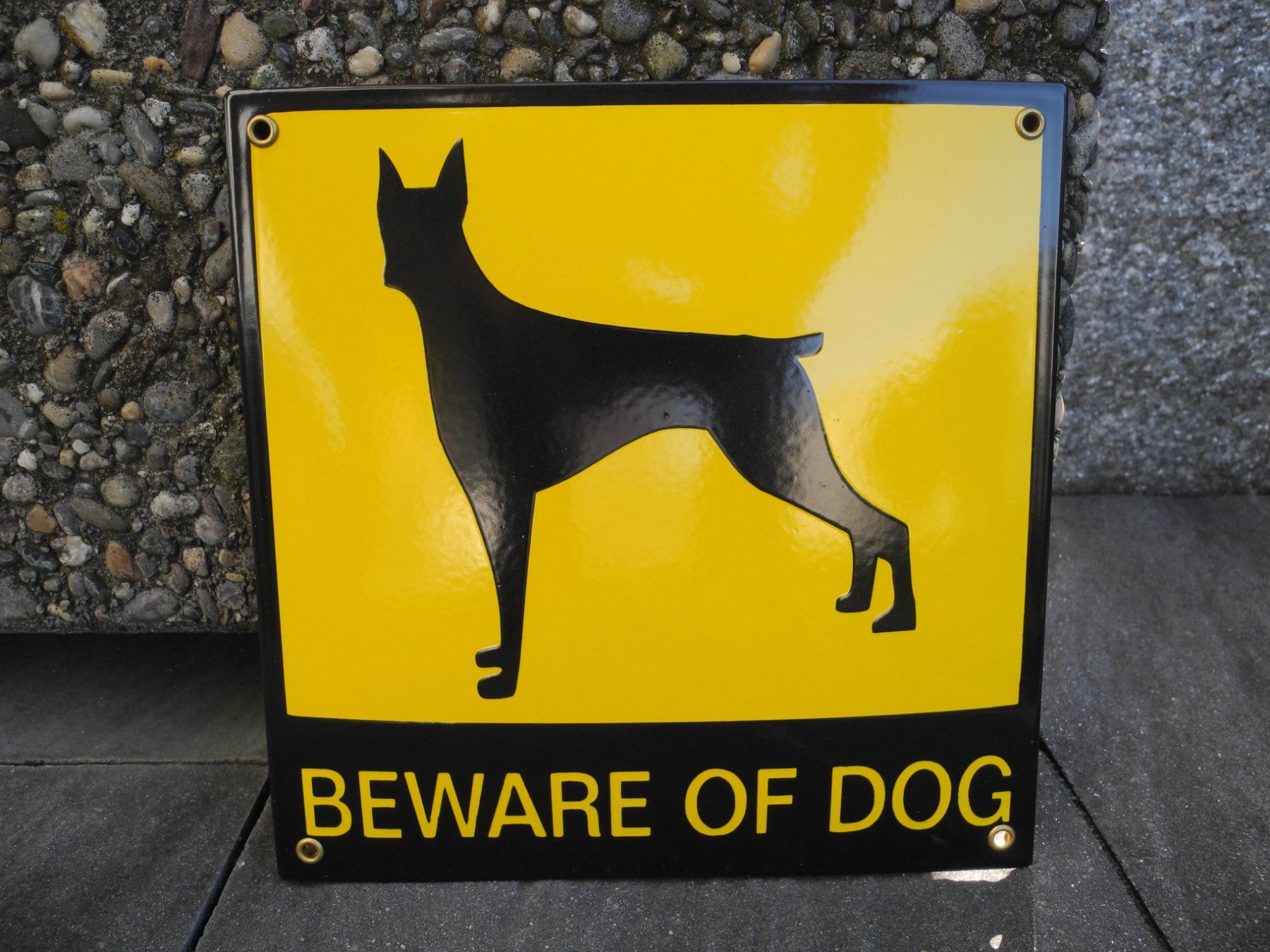 Insegne: ACHTUNG HUND  EMAILSCHILD – Nuovo (secondo la descrizione) da Reinach AG venduto da Huckleberrysix