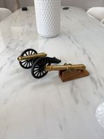 2x Deko Kanonen Messing / 2 Canons Laiton USA Vintage
