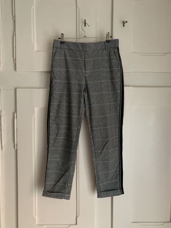 ZARA - Hose schwarz-weiss kariert S