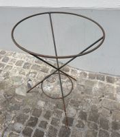 Metallgestell rund Pflanzentisch Gartentisch rostig Deko