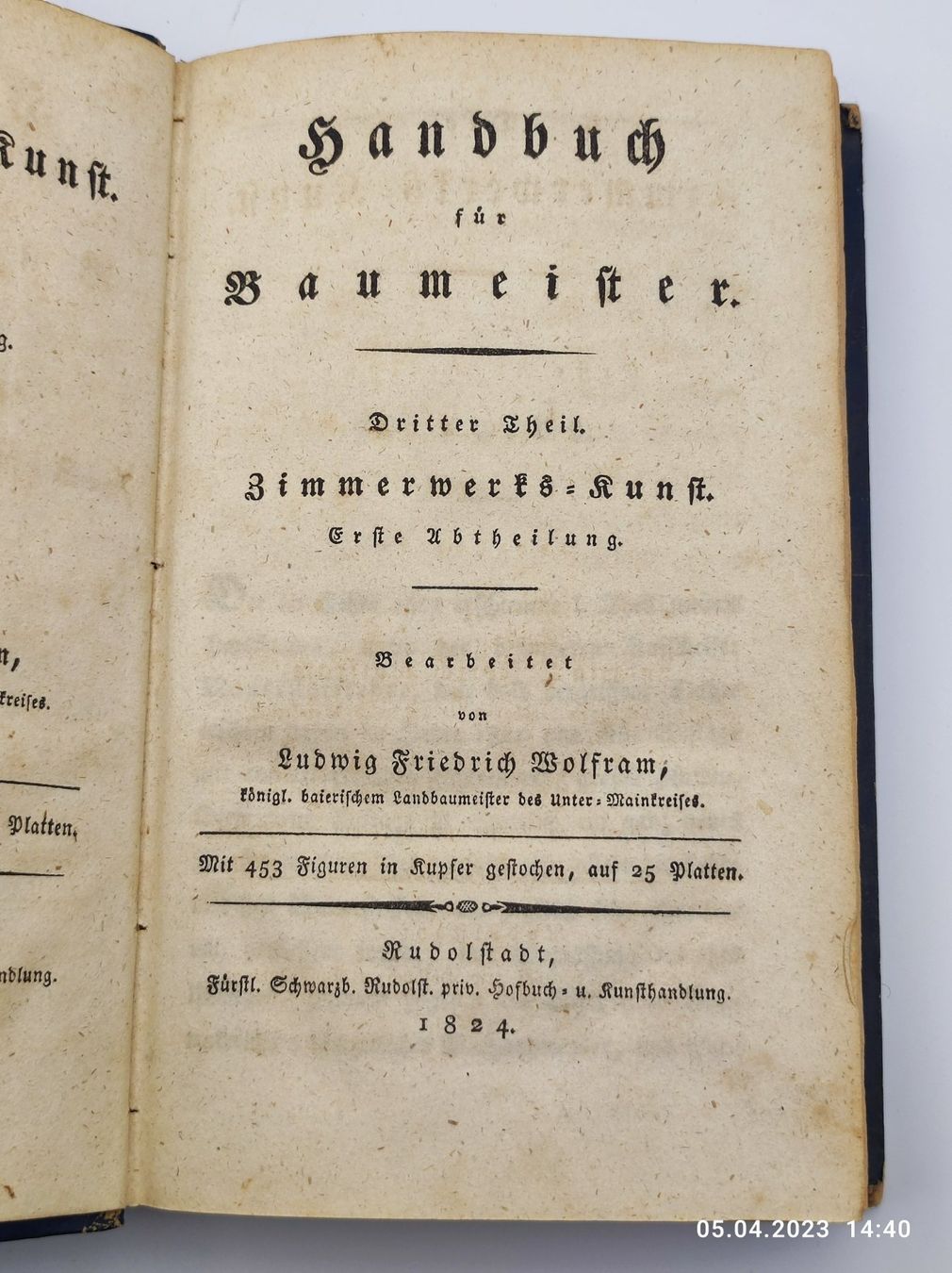 Libri: BAUKUNDE - ZIMMERWERKS-KUNST – Usato da Goldach venduto da Gaip 9