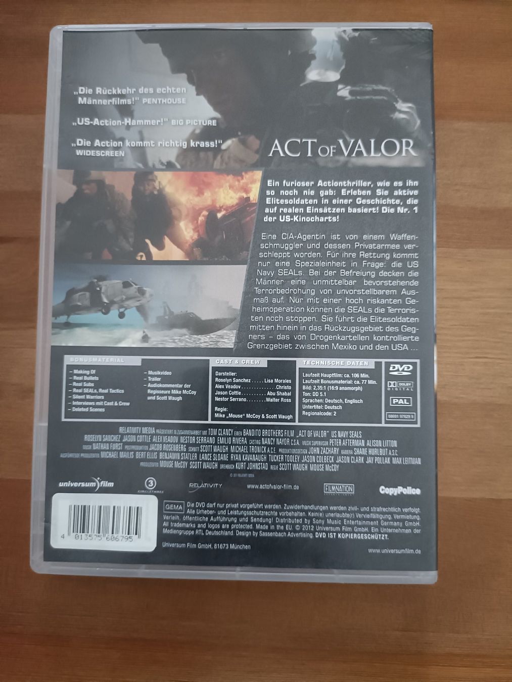 Alle DVDs: Act of Valor – Gebraucht aus Aarau von d_m_bf6g 1