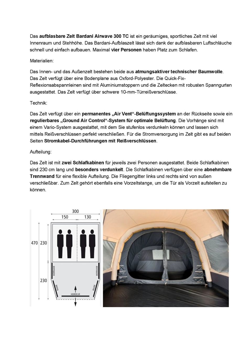 Tende : Zelt: Bardani Airwave 310 TC – Usato da Wauwil venduto da Schneeschuh1970 2
