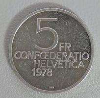 5 Franken Münze 1978 – Henry Dunant –