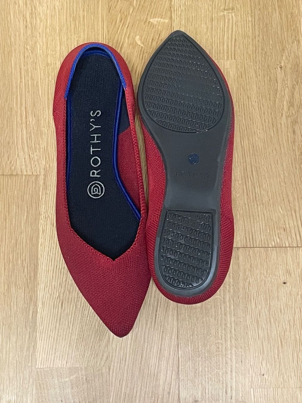 Damenschuhe: Rothy's The Point Chili Red – Gebraucht aus Zürich von ckosten 1