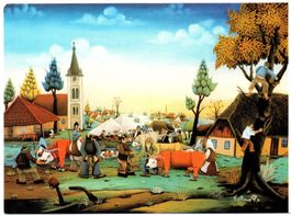 KÜNSTLER AK Jahrmarkt