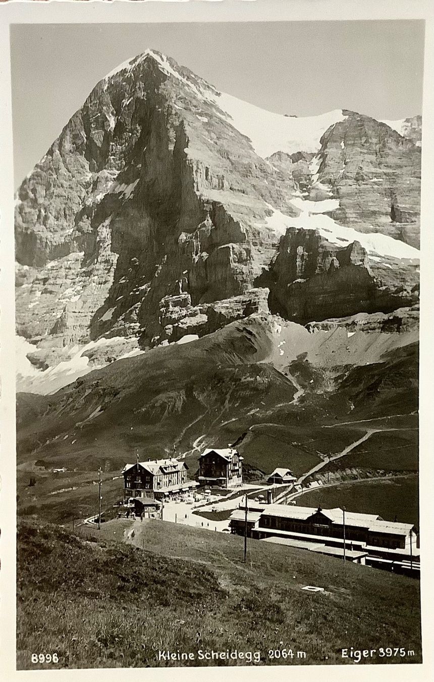 Cartes postales: Alte Foto AK - KLEINE SCHEIDEGG & Eiger – D'occasion à Root par  1