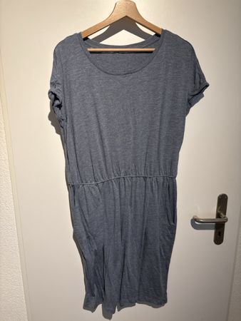 H&M basic-Kleid, blau, Grösse L