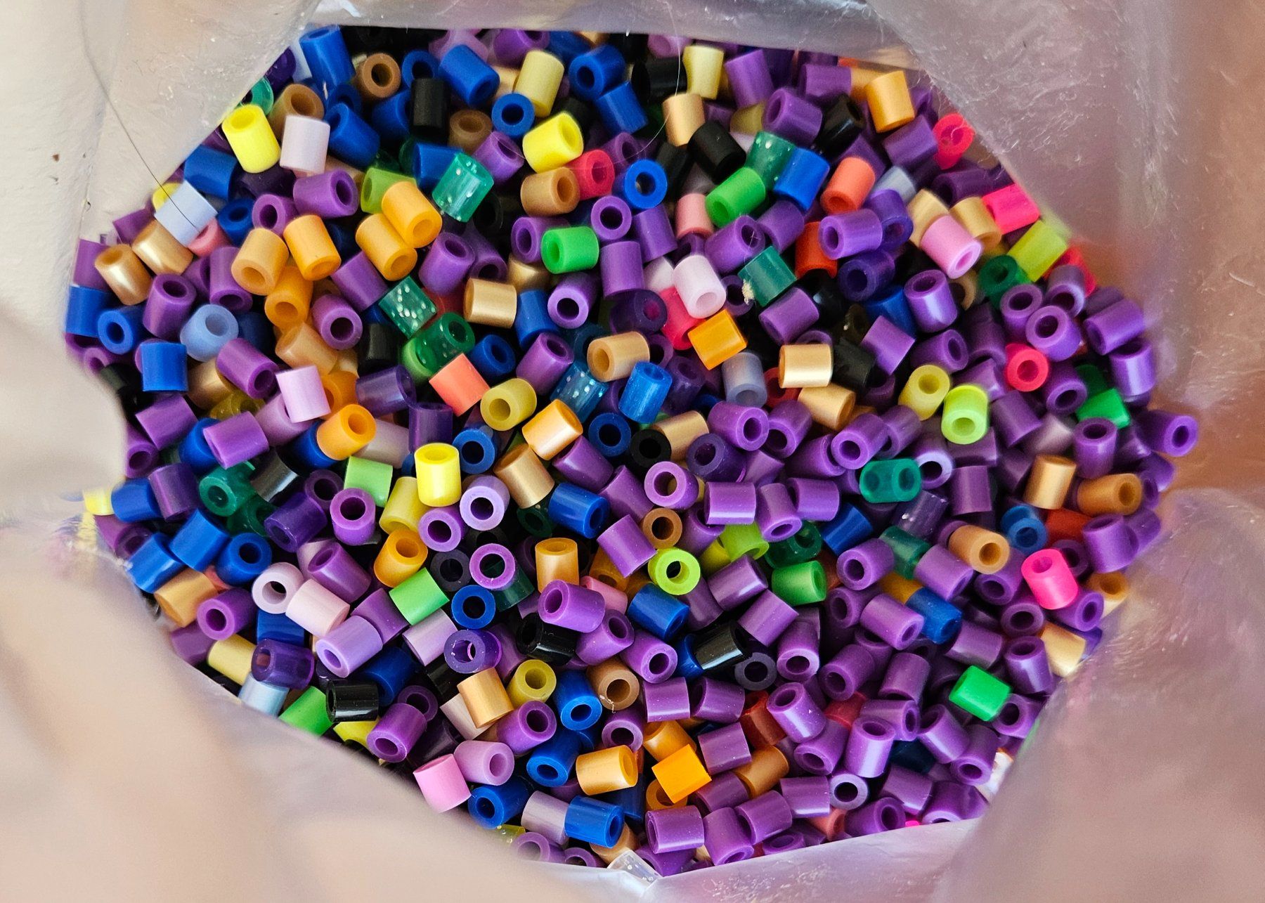 Kit bricolage: Grosses Set HAMA Bügelperlen - Gold, Glitzer + transparent – Usato da Gommiswald venduto da Rickenblitz 1