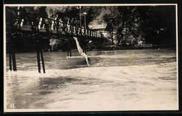 Stans, Mann springt von Brücke ins Wass