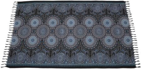XL Mandala Sarong Lunghi Pareo, 190cm, Viskose Tuch, Schal