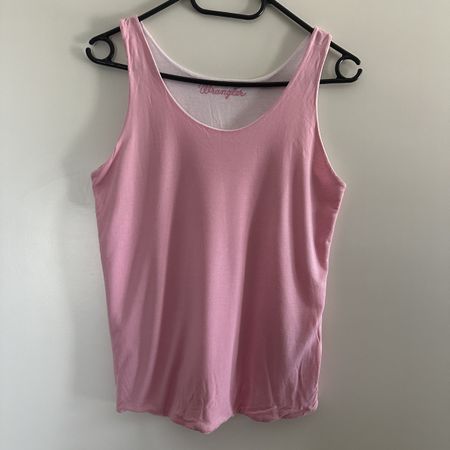 VINTAGE WRANGLER BABY PINK TANK TOP MINIMALISTIC