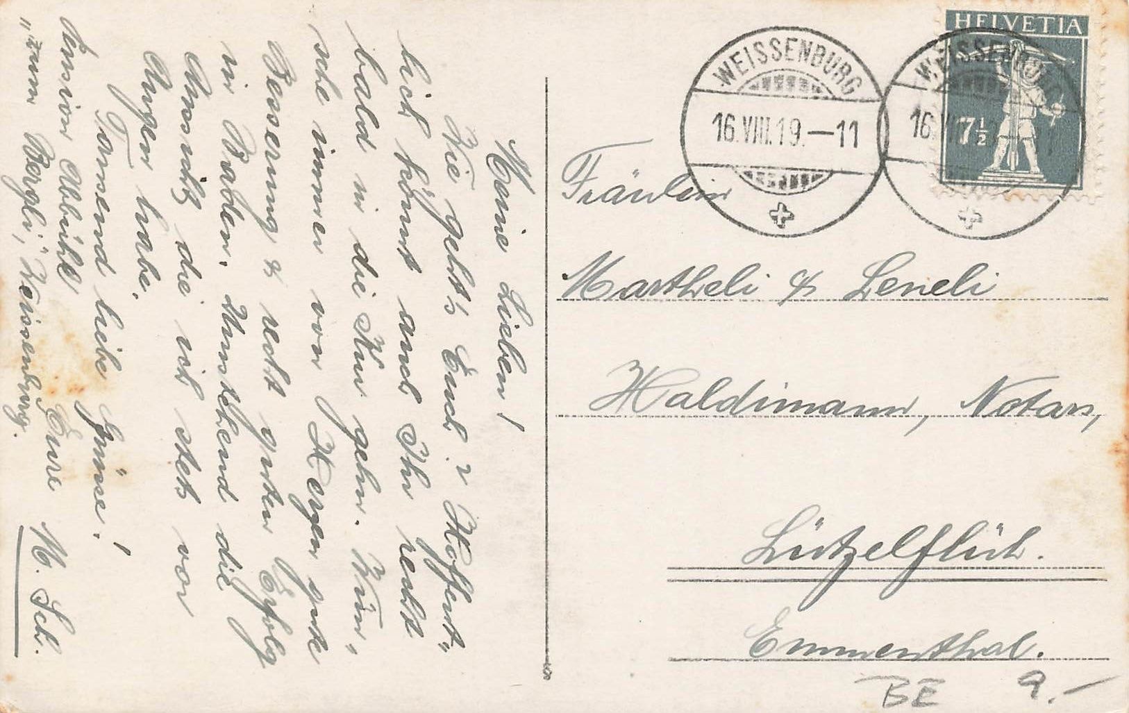 Cartoline postali: Weissenburg BE Panorama Simmental Tal – Usato da Biasca venduto da Blenio71 1