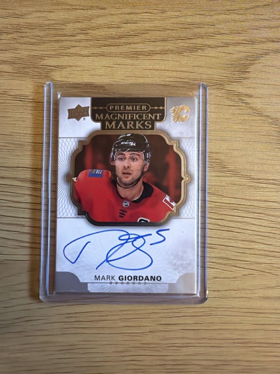 NHL Carte collezionabili: Mark Giordano, Premier Magnificent Marks Auto, Calgary – Nuovo (secondo la descrizione) da St. Stephan venduto da MinoPP