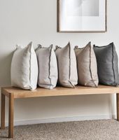 Kissenbezug Leinen SCANDI LIVING, Calm Grey – 50 x 50cm