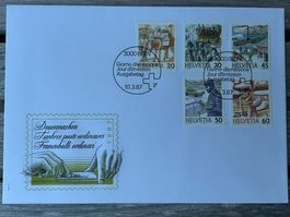 Postbeförderung Serie 1987 Maultier/Kutsche/Schiff/Bote/Luft